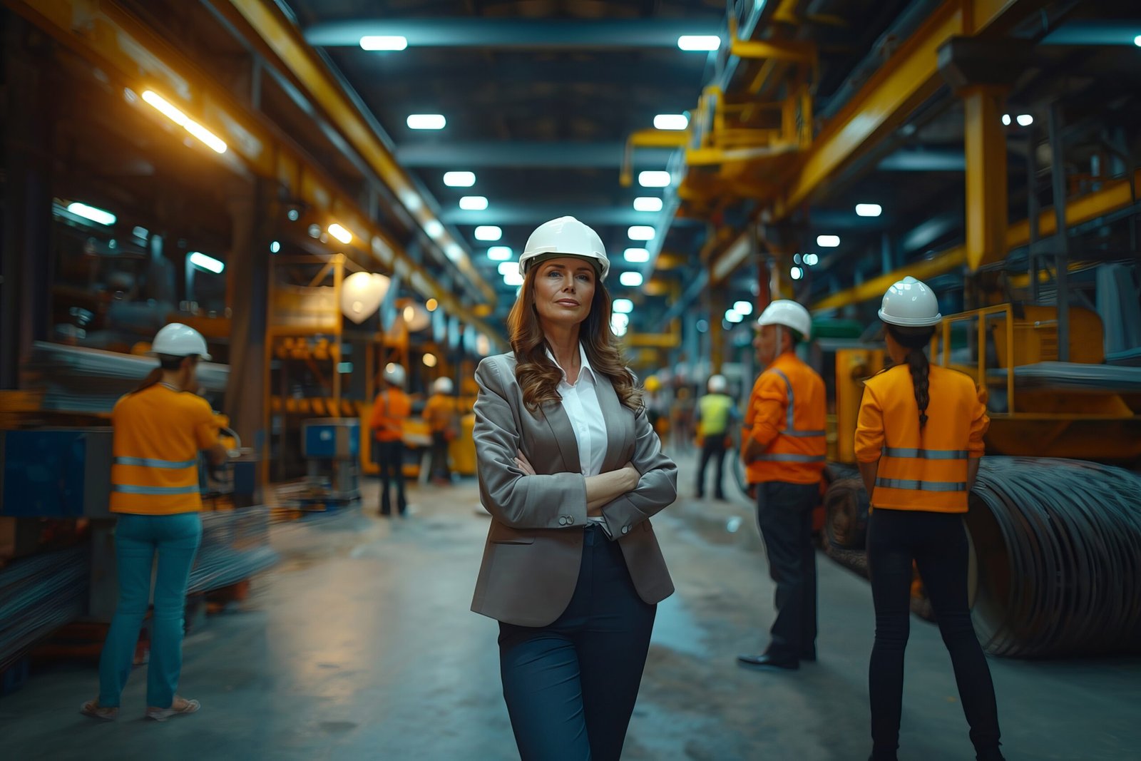 female engineers working scaled